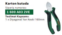 YAN KESKI IZOLE 160 MM BOSCH YESIL SERI
